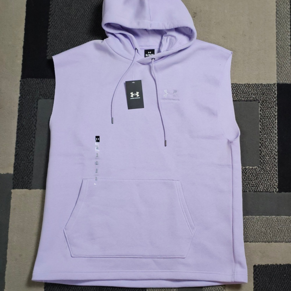 Under Armour Sleeveless Hoodie Mens XL Purple New With Tags